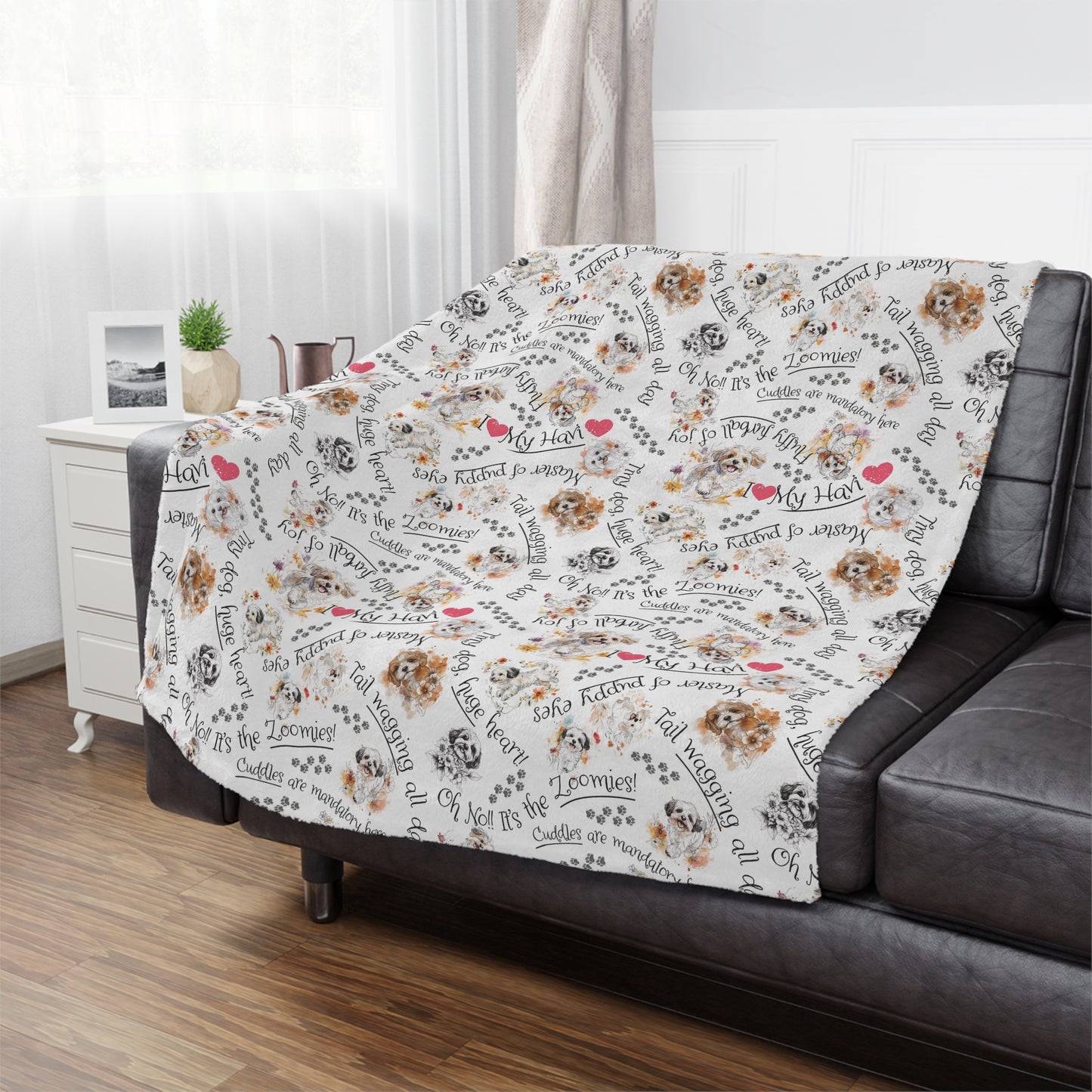 I ❤️ My Havi – Minky Blanket for Havanese Dog Lovers