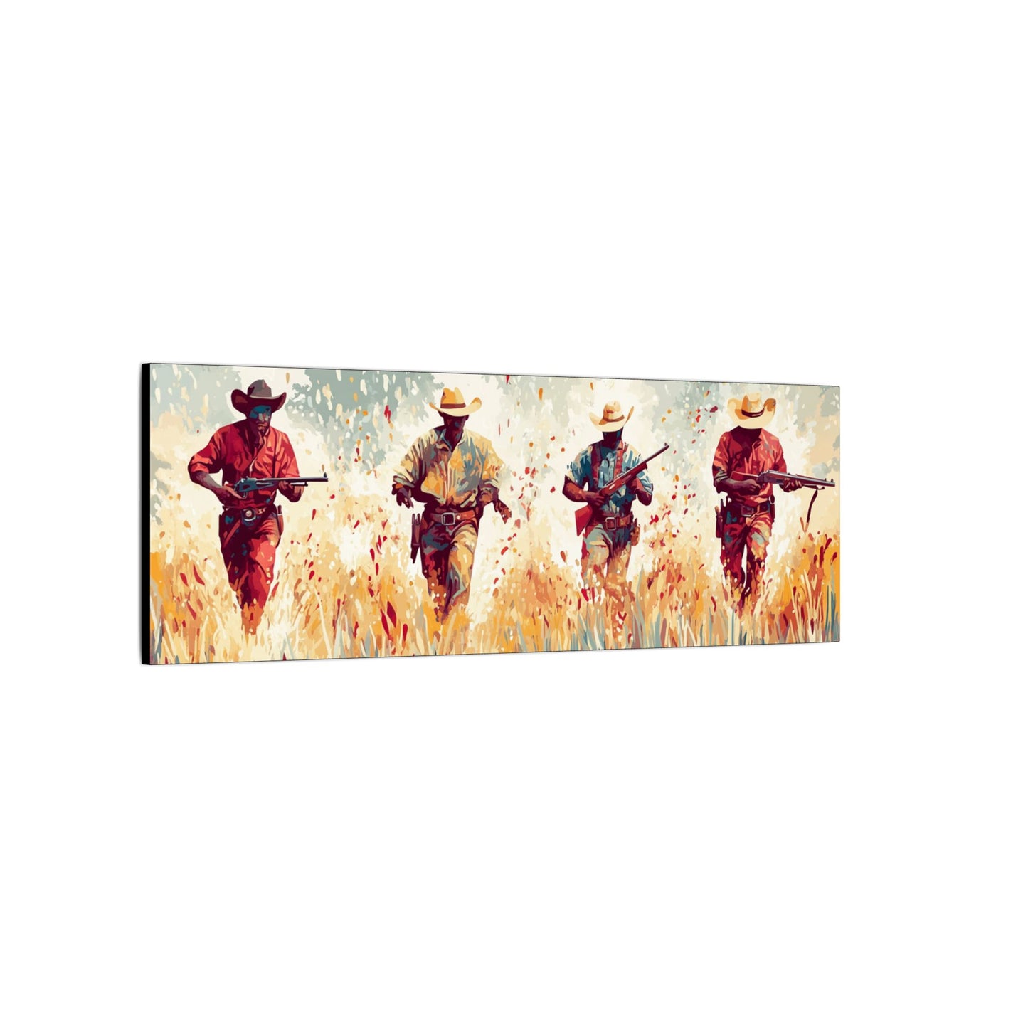 “Running Guns” – Western Cowboy Canvas Print