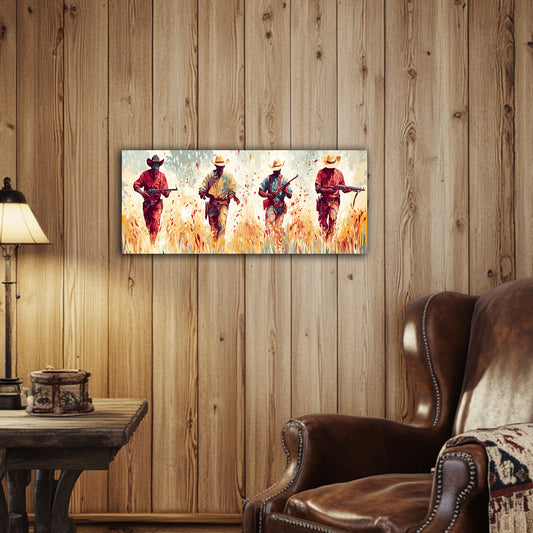 “Running Guns” – Western Cowboy Canvas Print