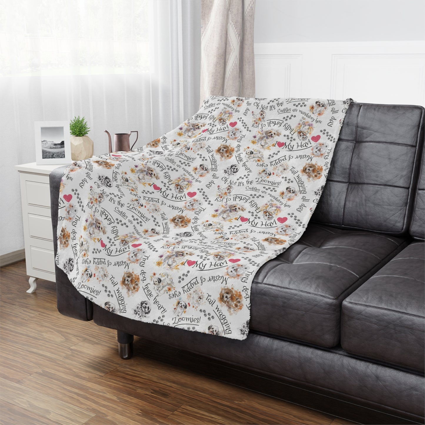 I ❤️ My Havi – Minky Blanket for Havanese Dog Lovers