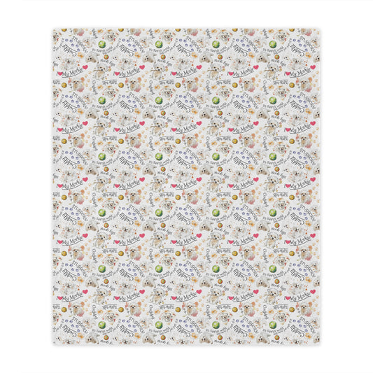 Minky Morkie Blanket