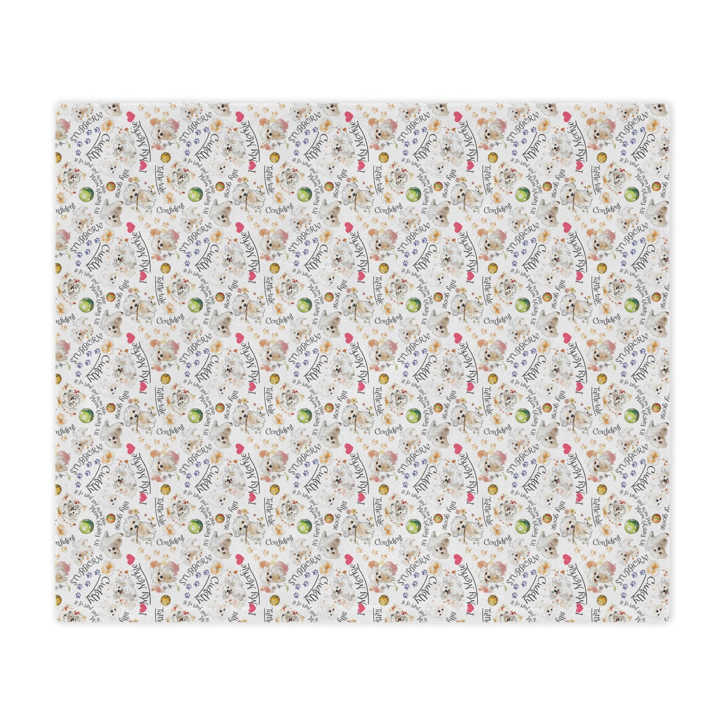 Minky Morkie Blanket