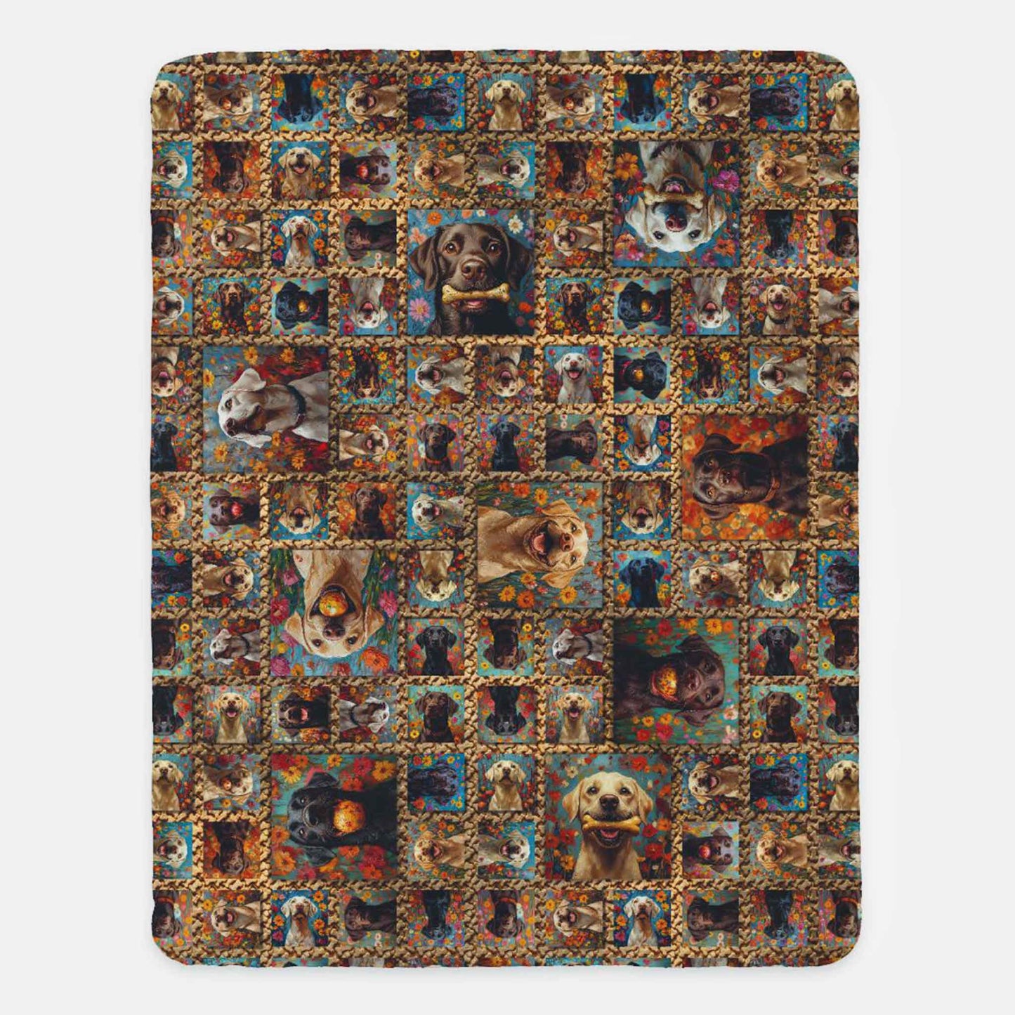 Labby Lounger – A Cozy Patchwork of Labrador Love