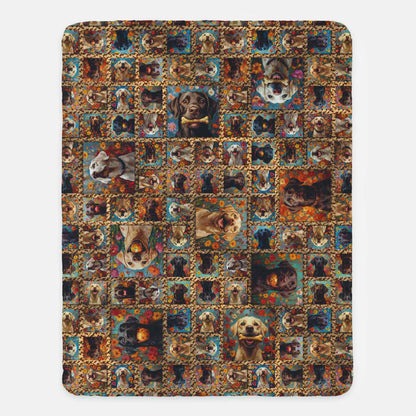 Labby Lounger – A Cozy Patchwork of Labrador Love