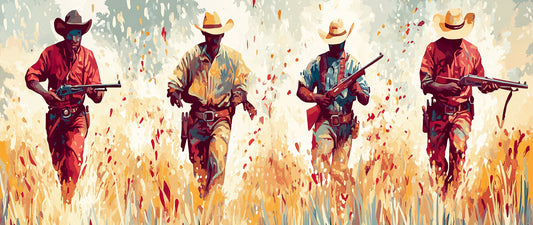 “Running Guns” – Western Cowboy Canvas Print